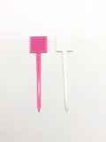 COCKTAIL PICKS - Plastic 3.5 Inch (Square)