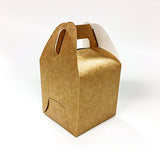 CAKE BOXES - With Handles 3.5" x 3.5" x 4" Inches (White or Brown Card) Supplier Malaysia Supplies2u.my