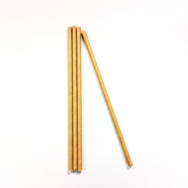 STRAWS - Biodegradable Kraft Paper Straws 7.5 Inch malaysia supplier