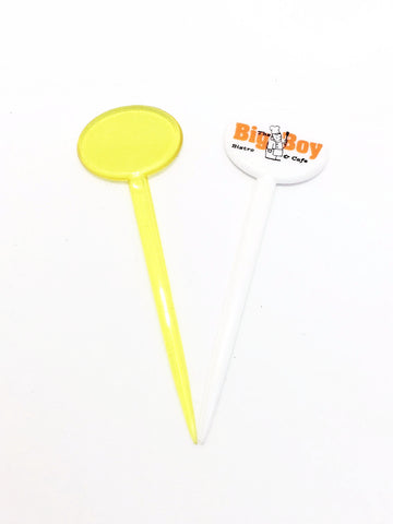 COCKTAIL PICKS - Plastic 3.5 Inch (Oval)