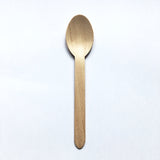 Compostable Biodegradable Wooden Cutlery Spoons - 6.2 inches K.L Malaysia supplier