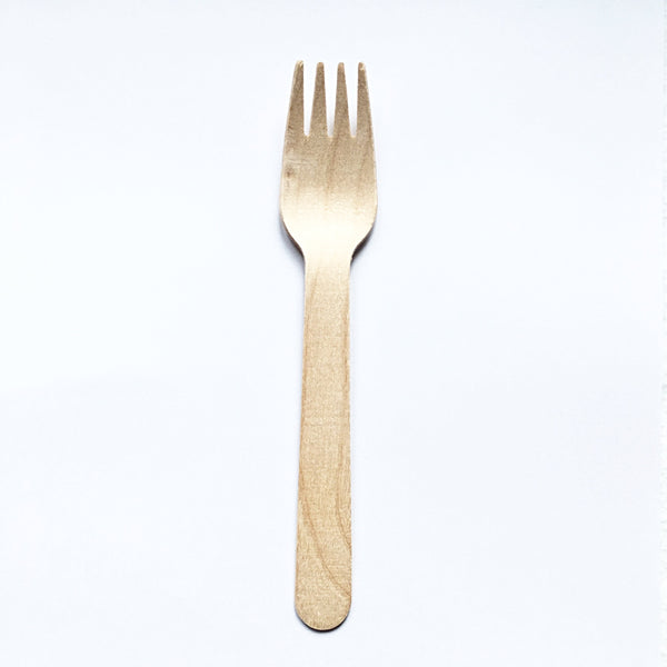 Compostable Biodegradable Wooden Cutlery Forks - 6.2 inches K.L Malaysia supplier