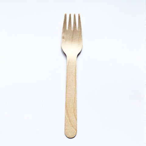 Compostable Biodegradable Wooden Cutlery Forks - 6.2 inches K.L Malaysia supplier