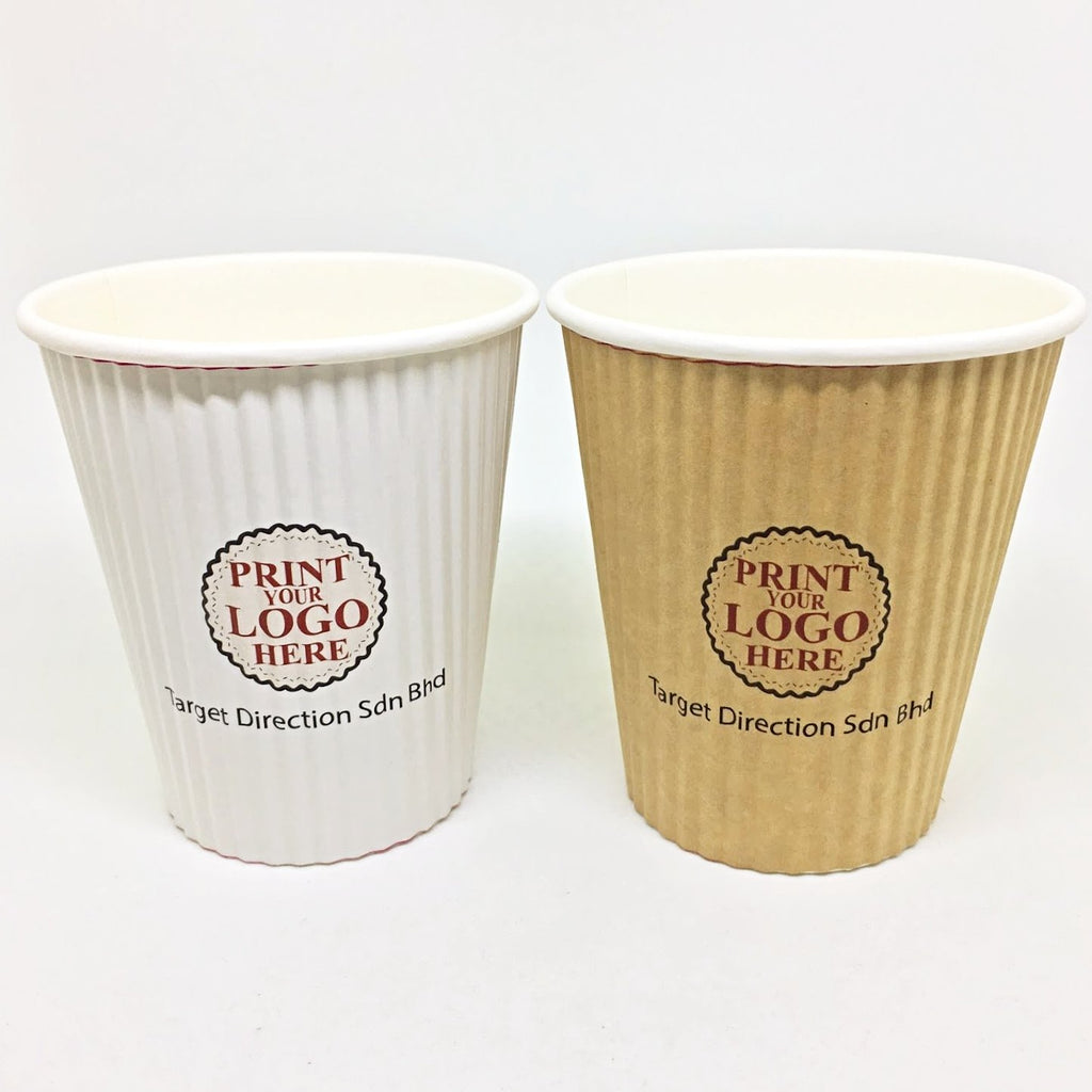 Paper Cup Printing Malaysia | Ripple Wall 8 Ounce | Supplies2u.my ...