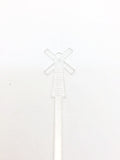 STIRRERS - Plastic 7.5 Inch ( Windmill)